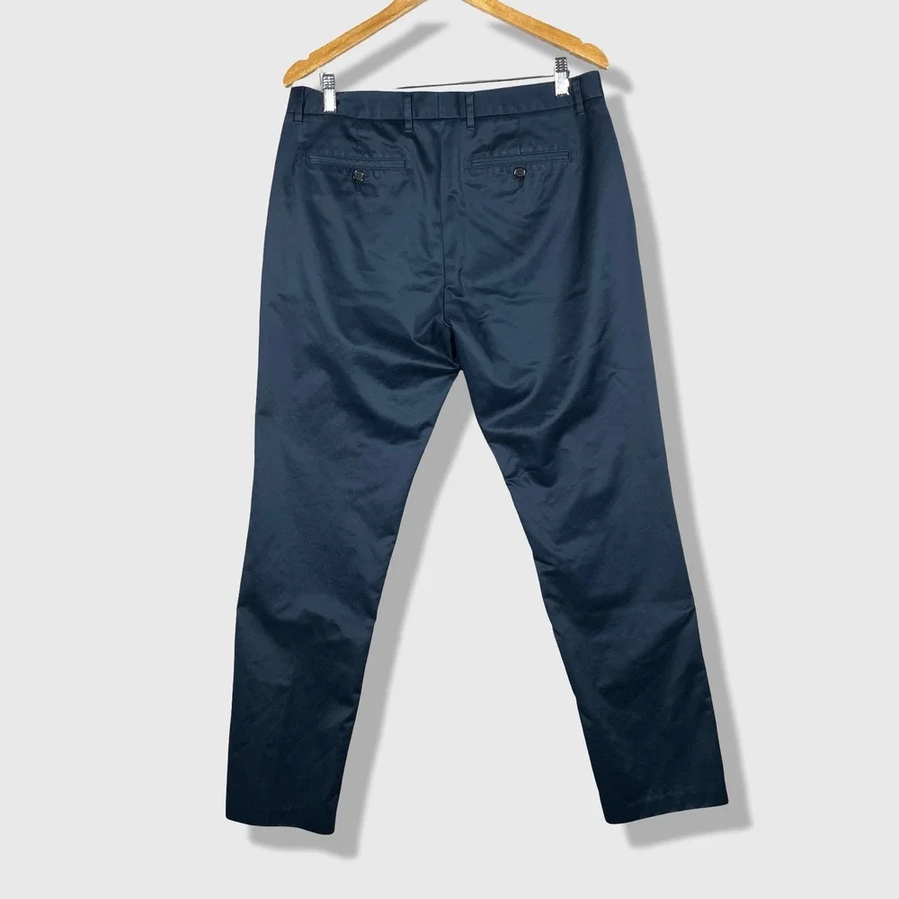 Bonobos Weekday Warrior Monday Chino Pants Mens 34x32 Blue Classic Casual Preppy